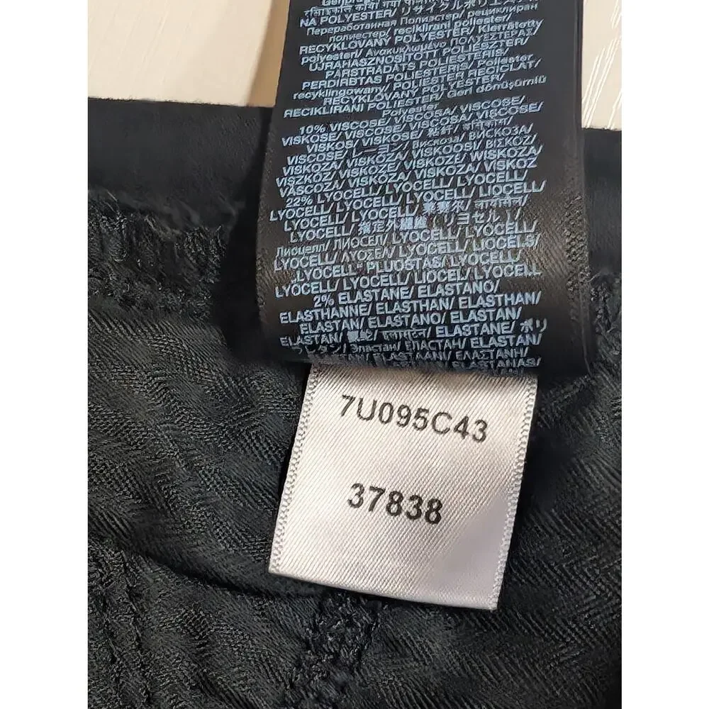 7 for All Mankind Jeans Women's 29 Black Aubrey b(air) High Rise Skinny(0620)